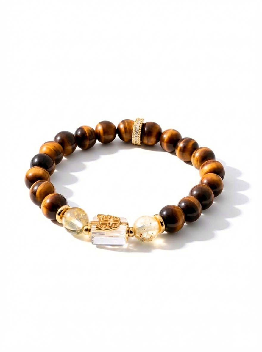 CFB-015 — Reference product image Tiger's Eye & Hematite Bracelet — 015