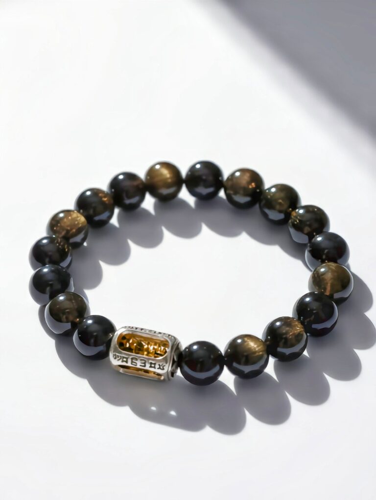 Obsidian Vajra Bracelet — 061