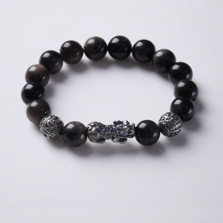 Obsidian Pixiu Bracelet — 064