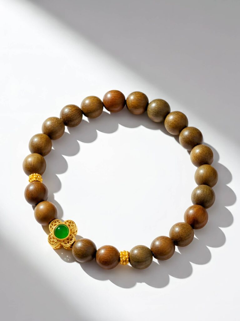 Emerald & Agarwood Bracelet — 083