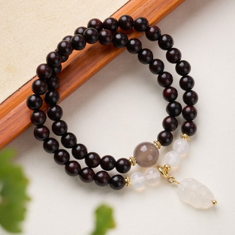 Zitan & White Agate Bracelet — 092